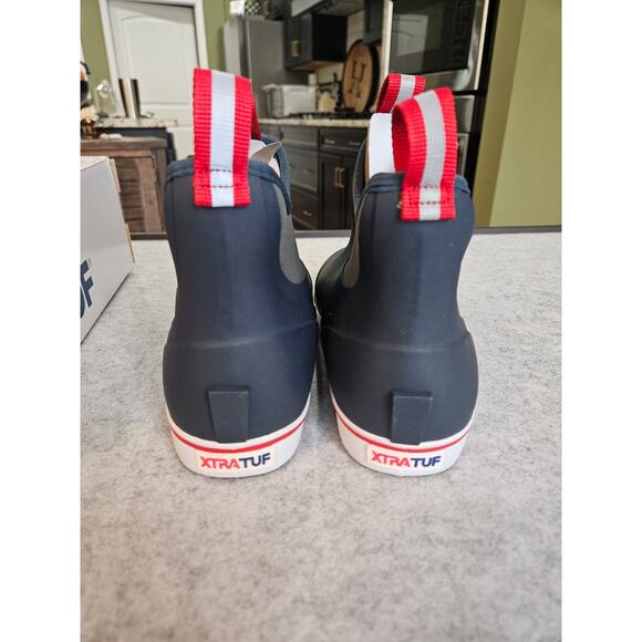 Xtratuf Ankle Deck Boots Navy/Red/White size 9 main image 4
